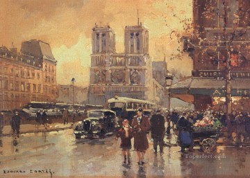 パリ Painting - EC プレイス サン ミッシェル ノートルダム 4 パリ